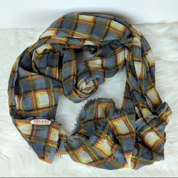 Organic John Patrick Accessories - Organic John Patrick Wool Silk Plaid Scarf